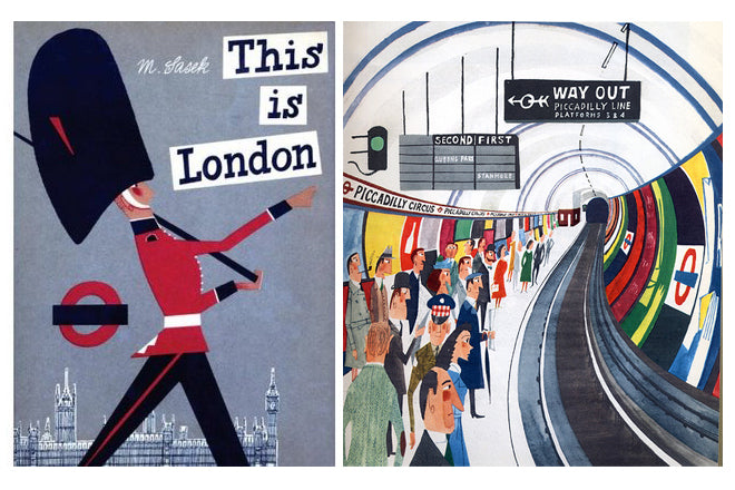 MIROSLAV SASEK TRAVEL BOOKS "THIS IS LONDON" FROM THE KID WHO