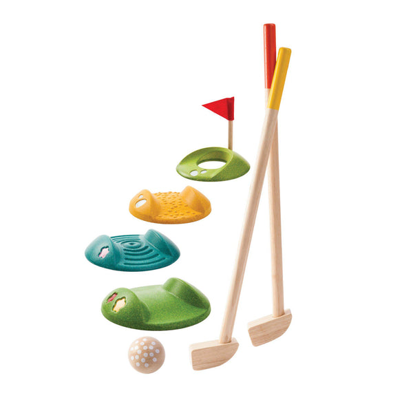 Mini Golf Set Wooden Toy Plantoys Bobby Rabbit