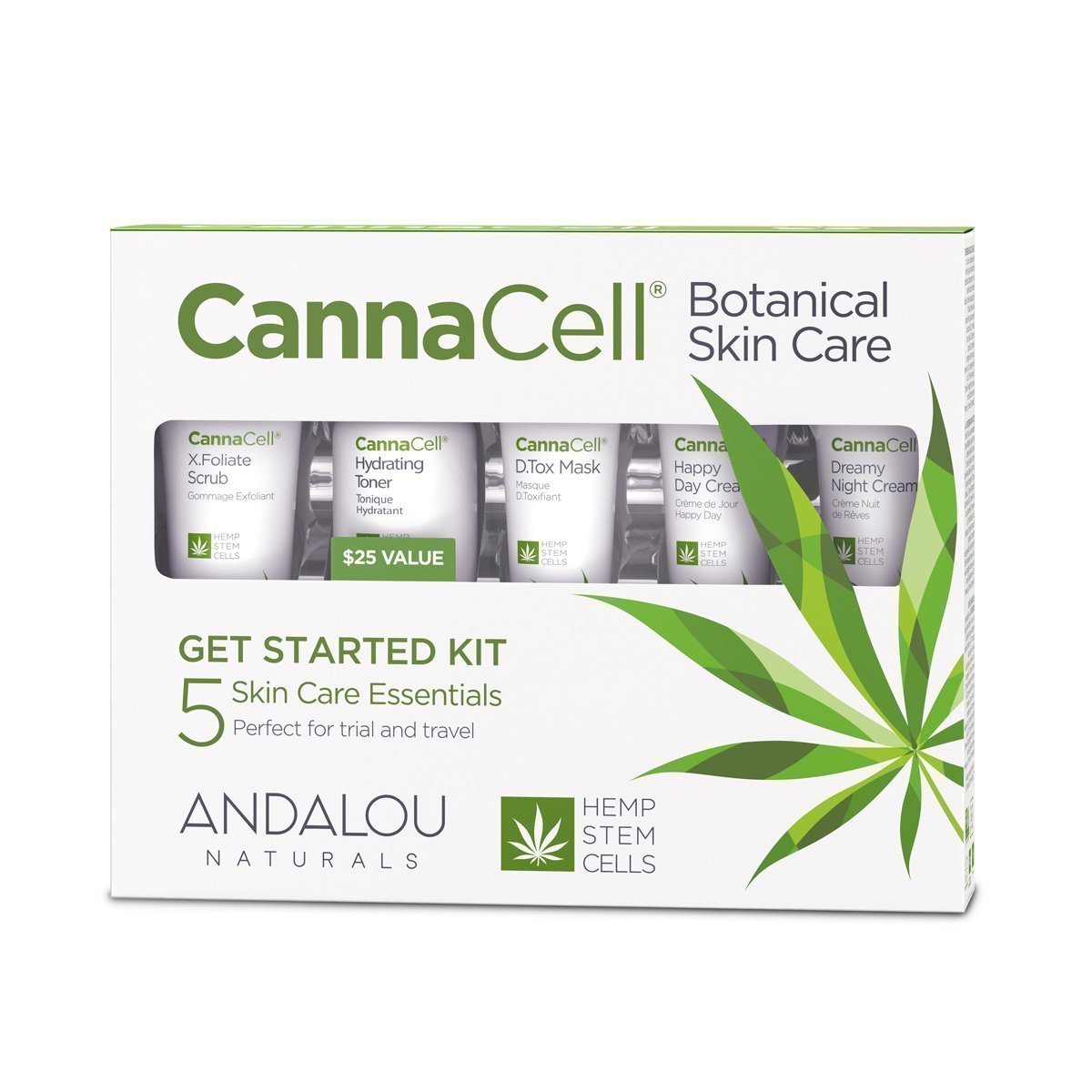 Andalou Naturals Botanical Kit, Cannacell - 5 Ct