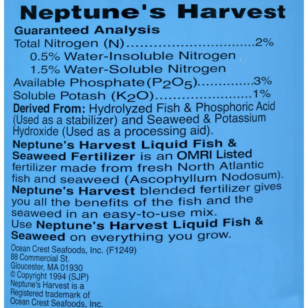 neptunes fish and seaweed fertilizer for garden sweet corn