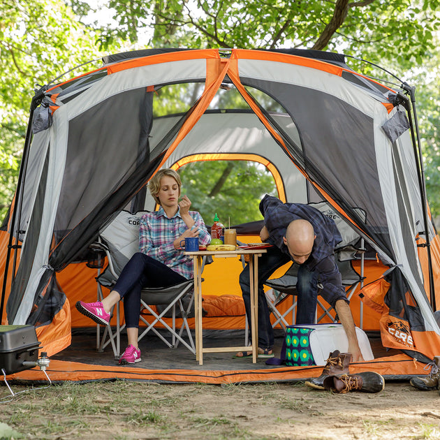 11 Person Cabin Tent with Screen Room – Core Equipment