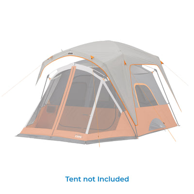 4 Person Straight Wall Cabin Tent Rainfly