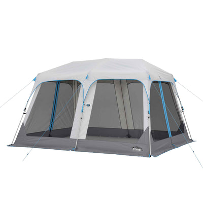 CORE 10 MAN PERSON LIGHTED INSTANT CABIN TENT CAMPING LARGE FAMILY