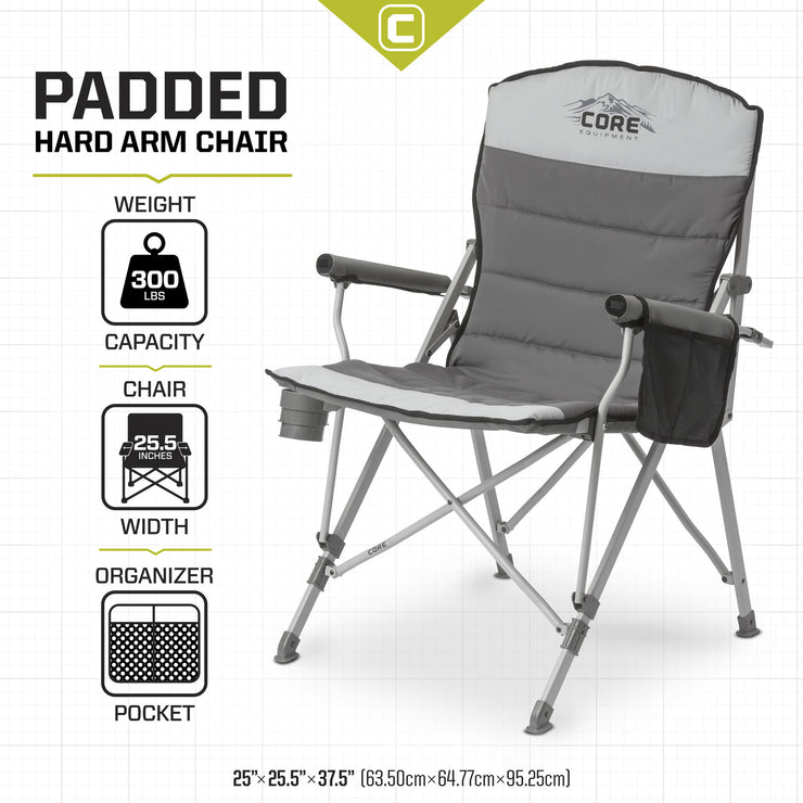 Padded Hard Arm Chair – Core Equipment
