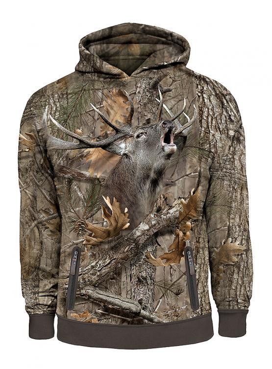 3d deer hoodies