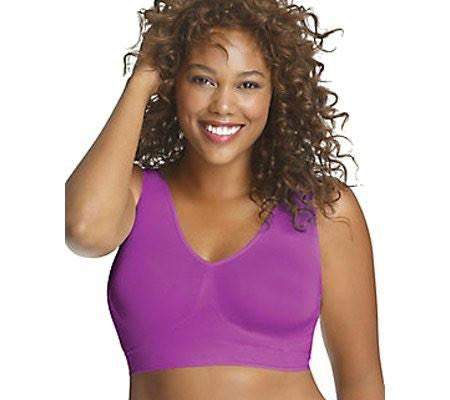 JUST MY SIZE Women's Easy On Front Close Wirefree Bra MJ1107