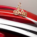 Gold Racing Bike Charm