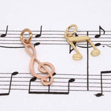 Yellow Gold and Rose Gold Music Charms