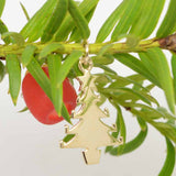 Gold Christmas Tree Charm