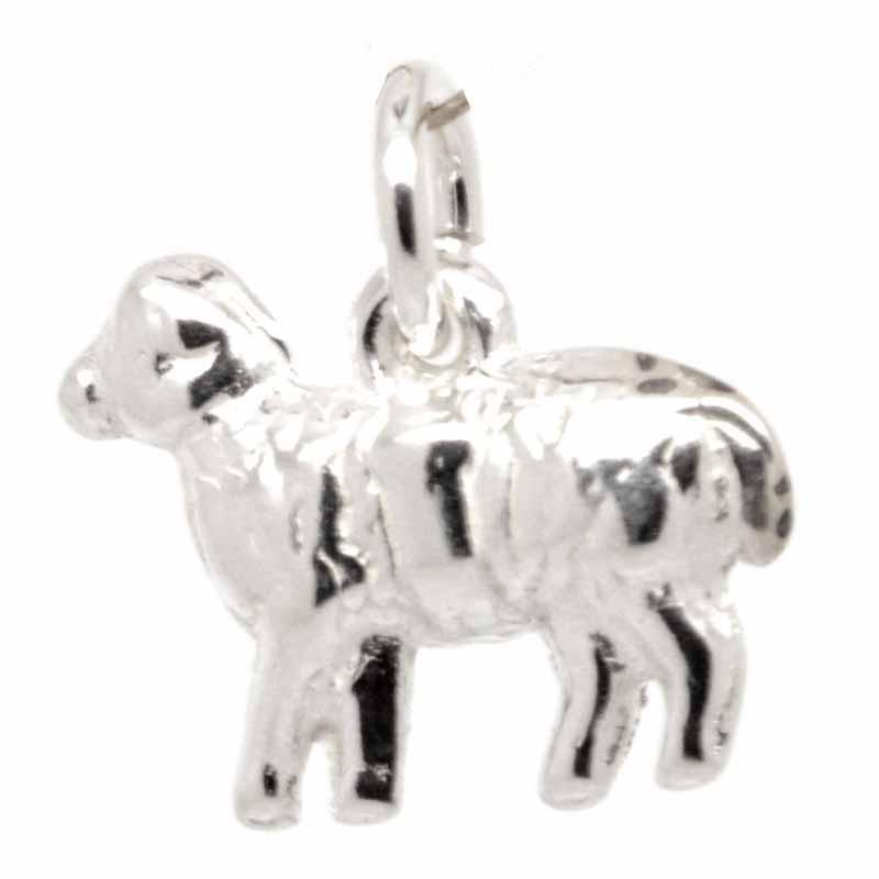 sterling silver sheep charm