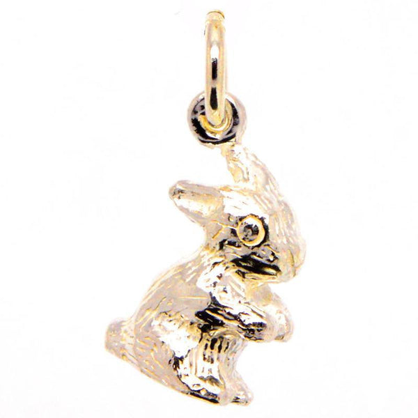 Gold Bunny Rabbit Charm 9ct Yellow, Rose and White Gold 18ct Gold