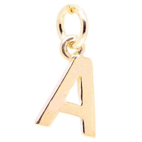 Gold Initial Letters Charms | Beautiful Charms Available in Silver and Gold