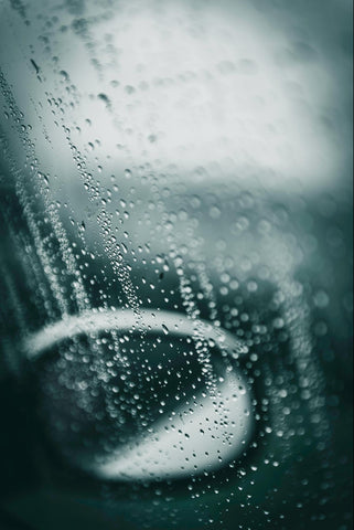 Rain on Window of Car