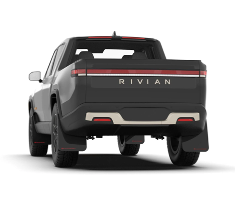 Rally Armor Rivian R1T Mud Flaps on a Truck