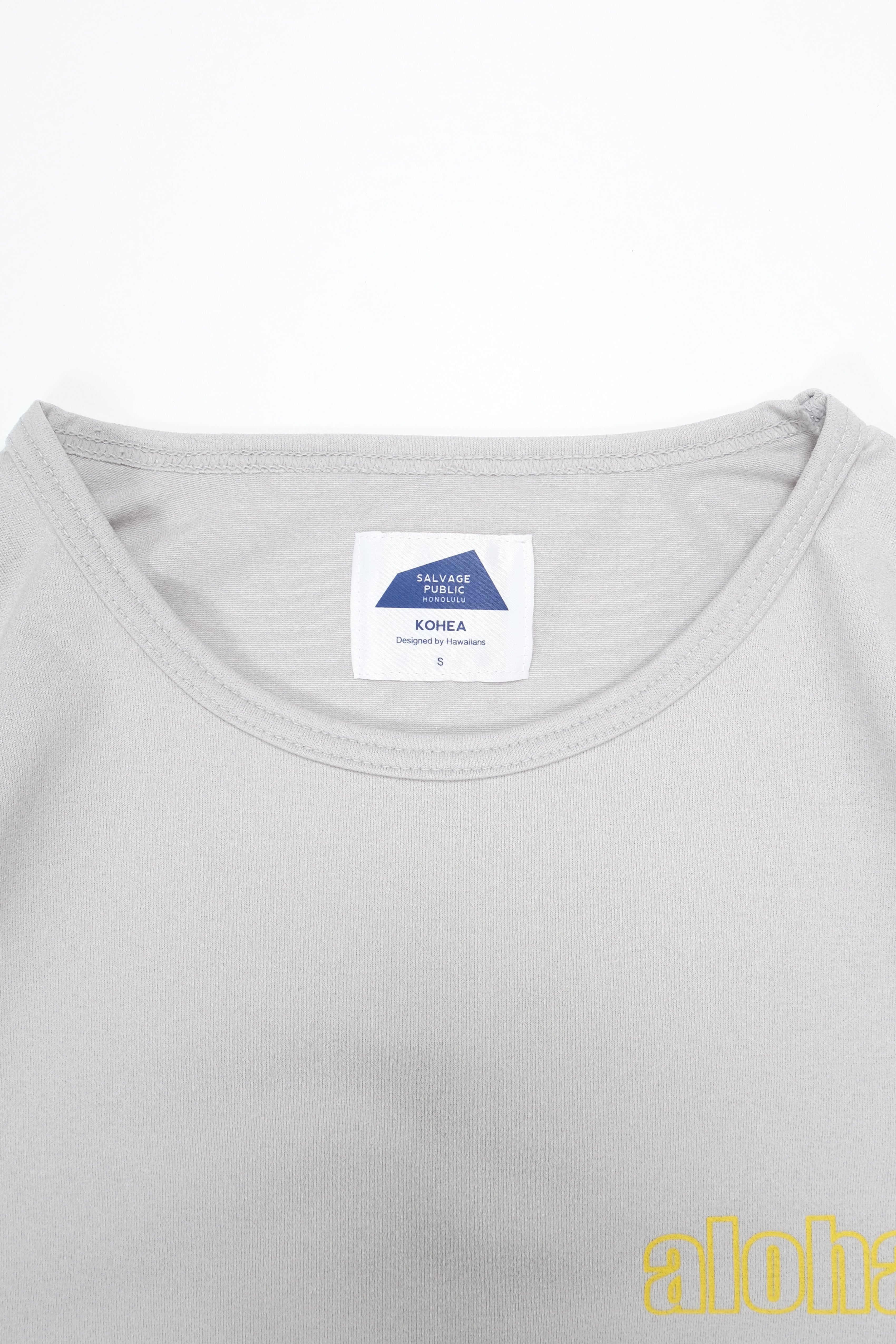 Long Sleeve Surf T-Shirt - Aloha - Smoke Grey