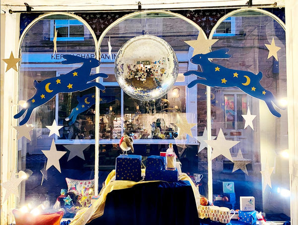 A Magical Christmas Window Display at Mary Kilvert Shop & Studio