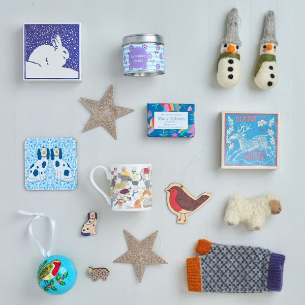 A selection of gifts and decorations at Mary Kilvert Shop & Studio