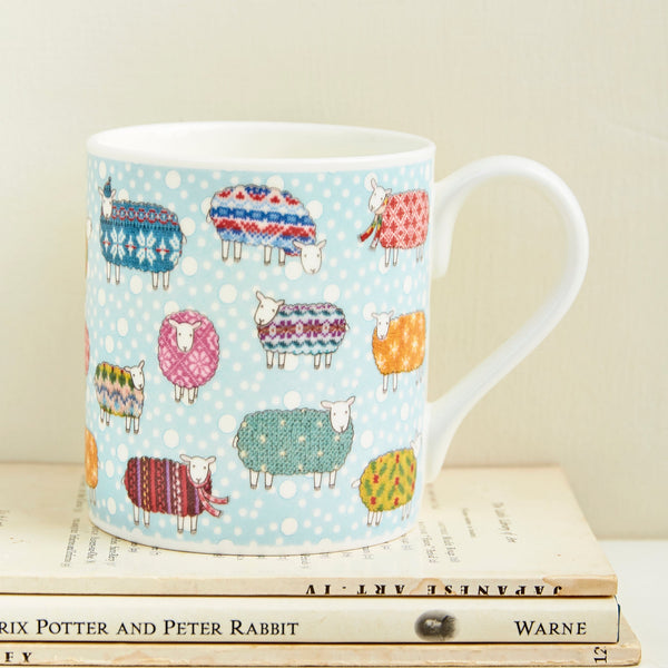 Sheep in the Snow Mug by Mary Kilvert