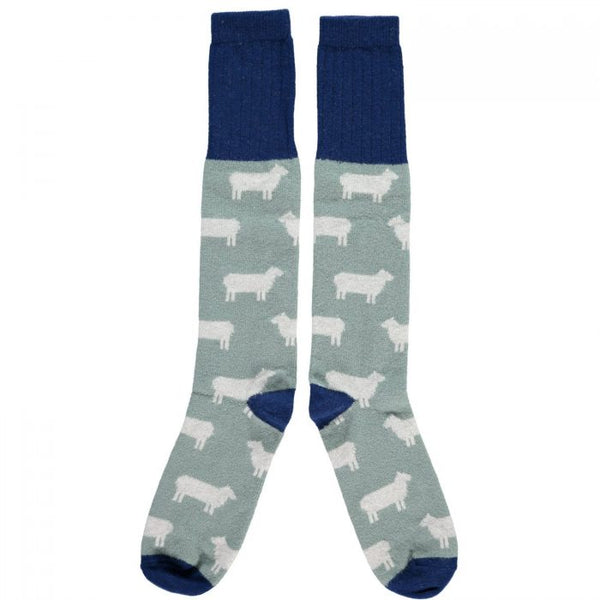 Lambswool Sage Sheep Knee Socks by Catherine Tough