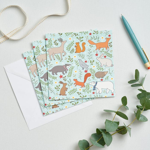 Winter Woodland Greeting Cards by Mary Kilvert