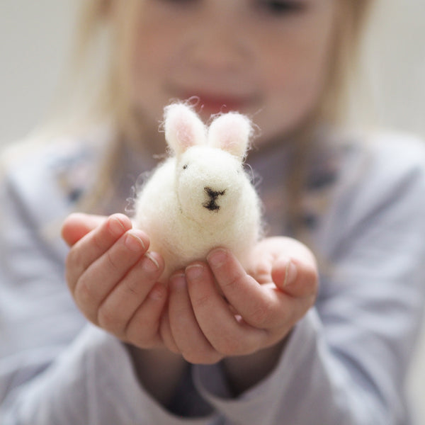 Little Bunny felted animal by Mary Kilvert