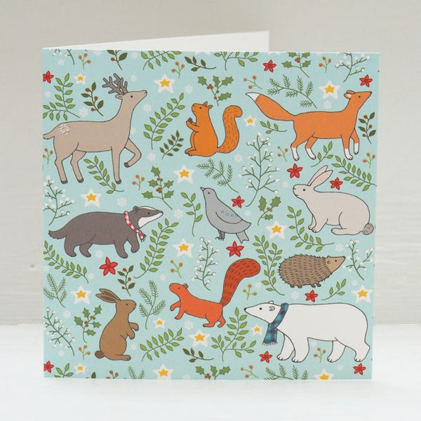 Winter Woodland Greeting Card by Mary Kilvert