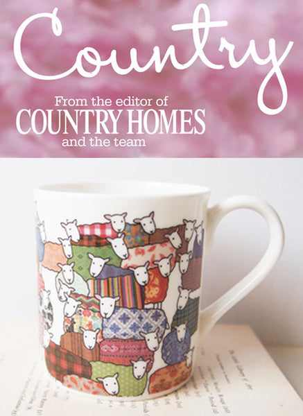 Mary Kilvert's Colourful Sheep Mug in Country Homes magazine