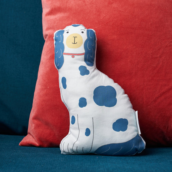 Staffordshire Dog Cushion by Mary Kilvert