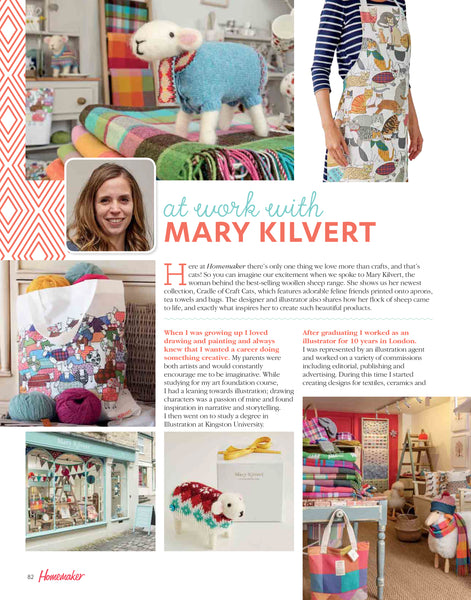 'At Work with Mary Kilvert' article in Homemaker magazine - Page One
