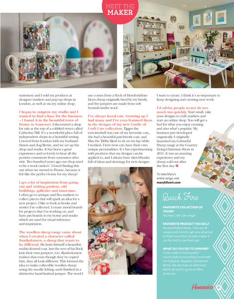 'At Work with Mary Kilvert' article in Homemaker magazine - Page Two