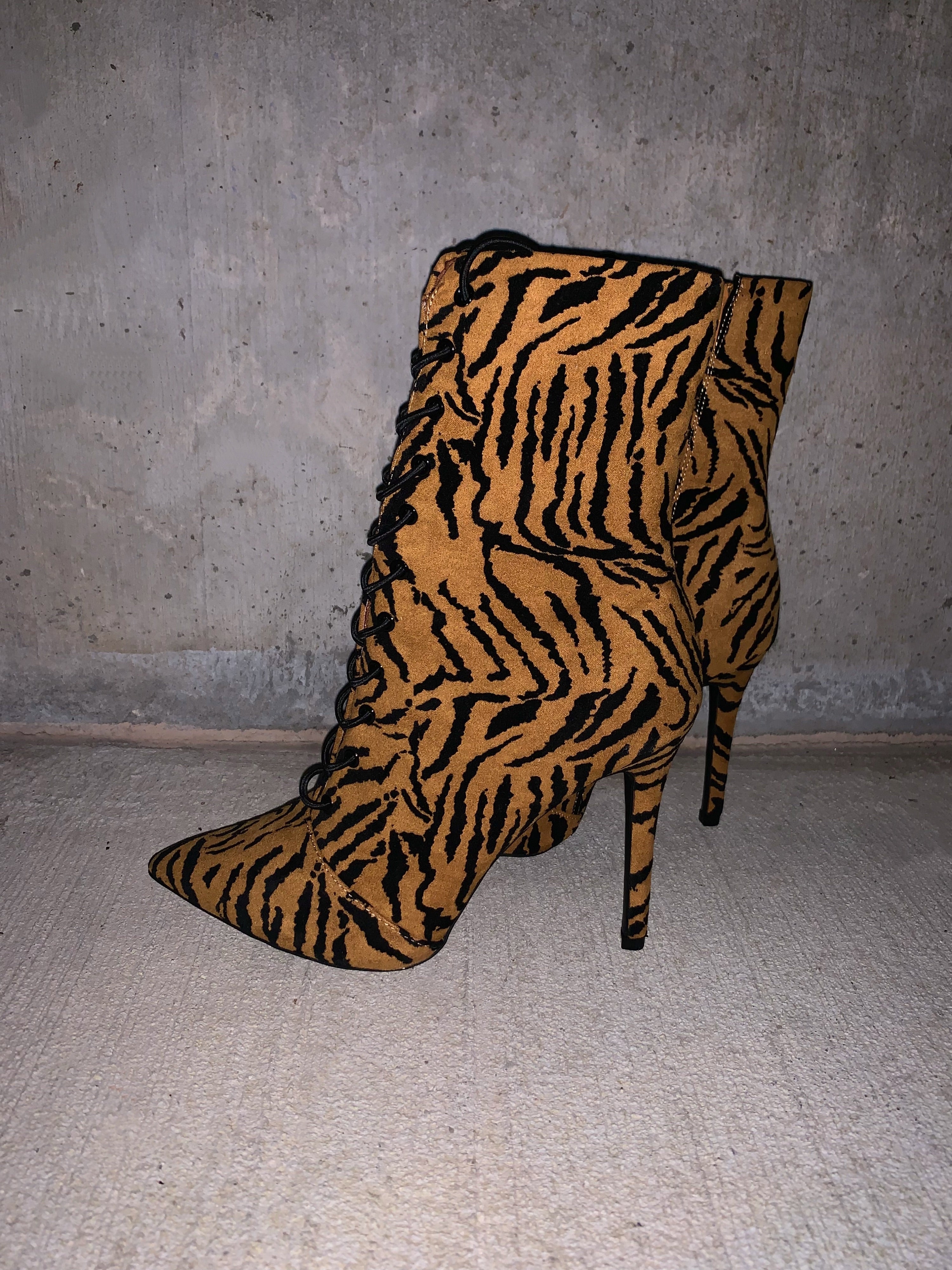 tiger stripe boots