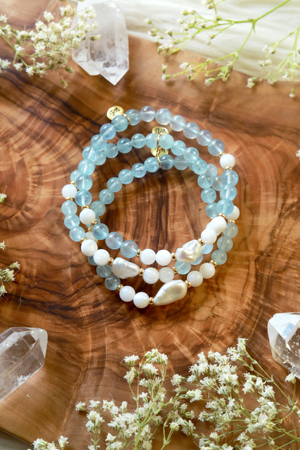 Mother of the Sea :: Cancer Moon Gemstone Bracelet