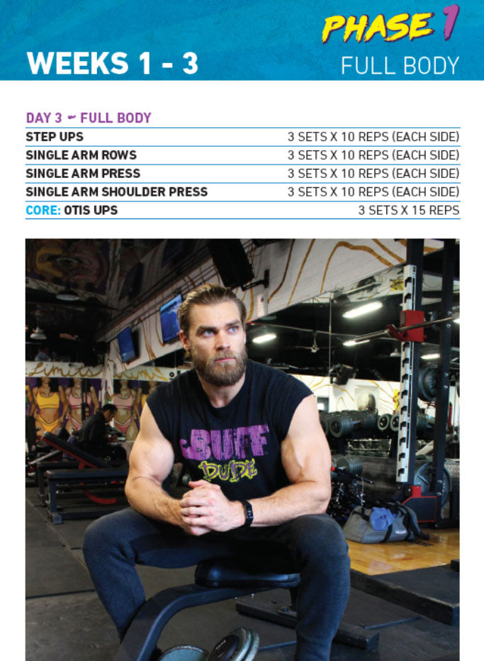 30 Minute Buff Dudes 12 Week Dumbbell Workout Plan Pdf Free for Push Pull Legs