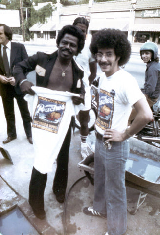 James Brown holding Peaches T-Shirt 1975