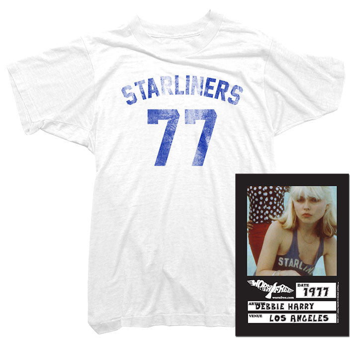 Blondie T Shirt Worn By Debbie Harry Starliners 77 Tee Worn Free