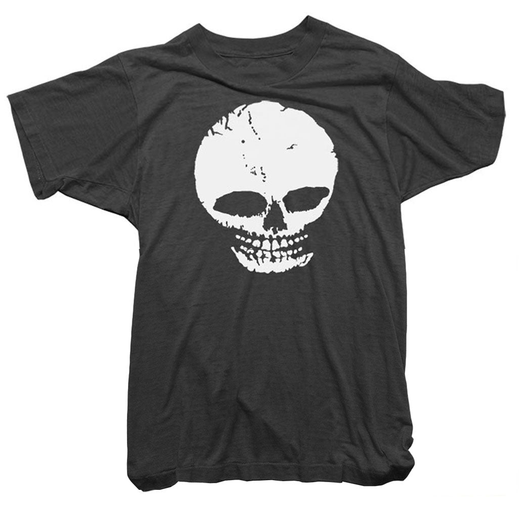 black t shirt with skull