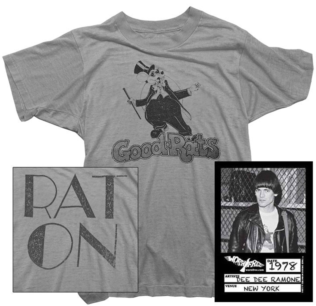 Ramones T Shirt Worn By Dee Dee Ramone Good Rats Tee Worn Free 