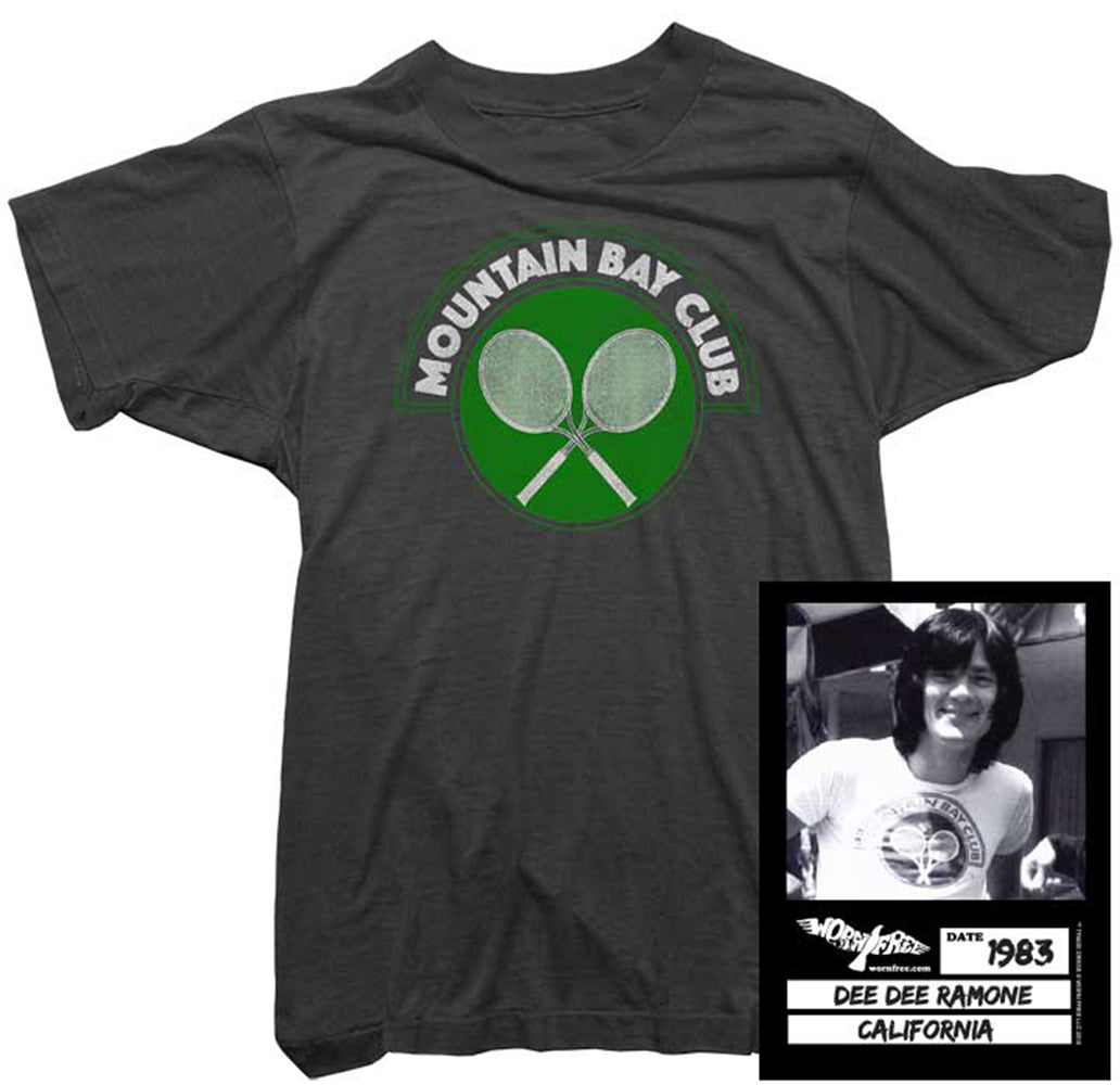 Ramones T-Shirt worn by Dee Dee Ramone, tennis club tee - Worn Free