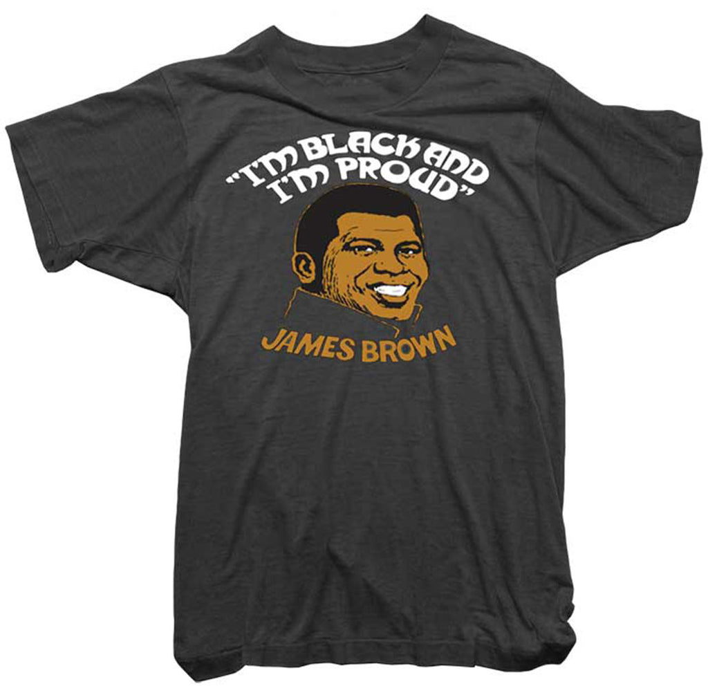 James Brown T-Shirt. James Brown black and proud tee. | Worn Free
