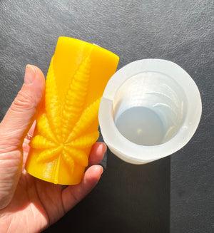 Style 2 Silicone Mold with marijuana leaf - pillar candle mold - pot leaf mold - The Handmade Charm - Floating Candle Mold