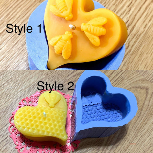 Silicone honeybee queen bee soap Mold - wax lotion bar mold