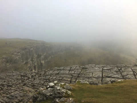 View from top of Malham Cove