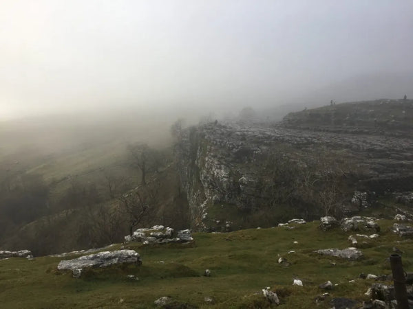 View from top of Malham Cove