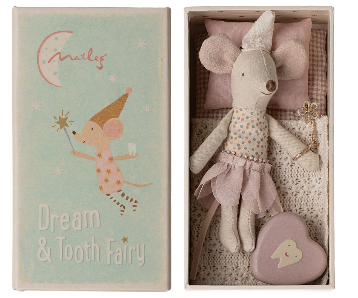 Tooth fairy mouse, Little sister in matchbox - Maileg EU product image