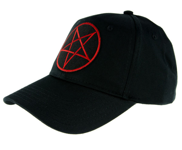 Red Inverted Pentagram Hat Baseball Cap Occult Clothing Death Metal ...