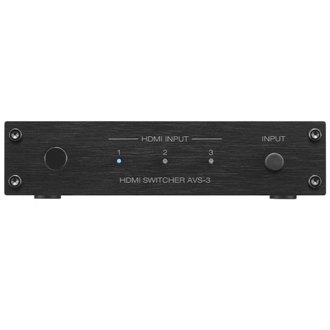 AVS-3 - 3 In/1 Out HDMI Switcher - Switcher for up to three 8K devices  connected to select 8K AV Receivers.