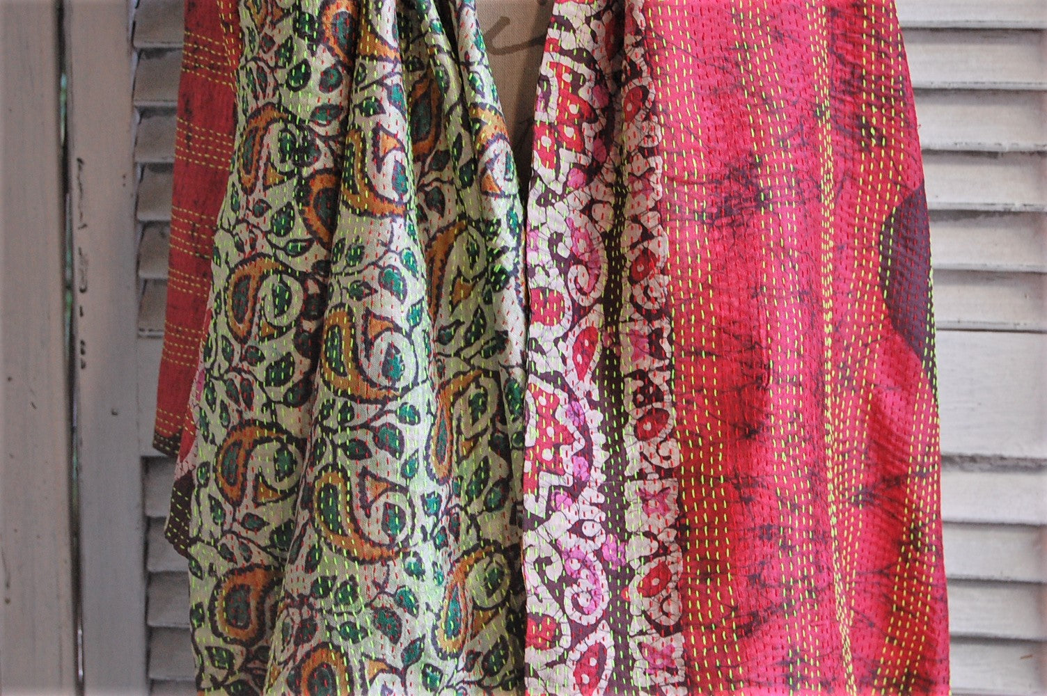 Silk batik dupatta – The Vintage Artistry
