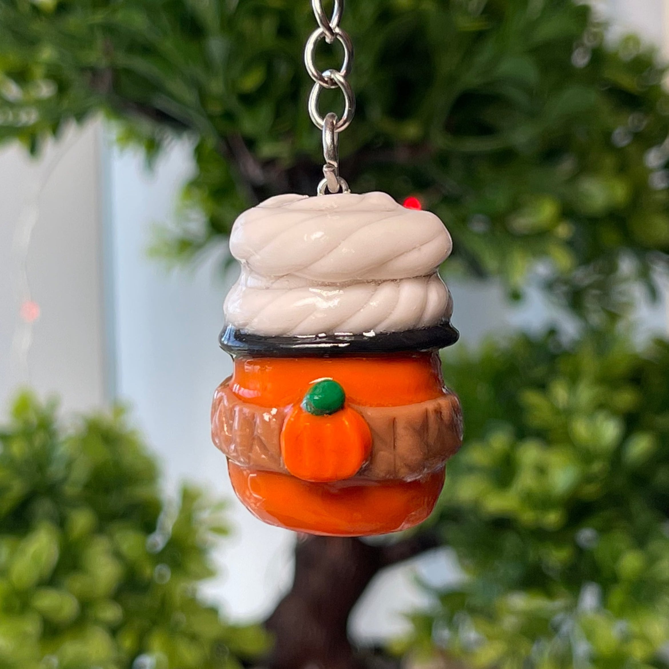 Pumpkin Spice Latte Keychain