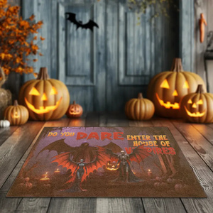 Do You Dare - Custom Vampire - Personalized Gifts For Family - Doormat (24" × 16") - PrintKOK