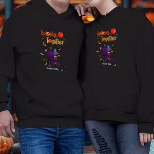 Spooky Together - Custom Name - Personalized Gifts for Couples - Hoodie - PrintKOK